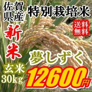 新米Ａ評価令和5年産特価玄米30kg九州佐賀県特別栽培米夢しずく精米可｜HappyライスJAPAN