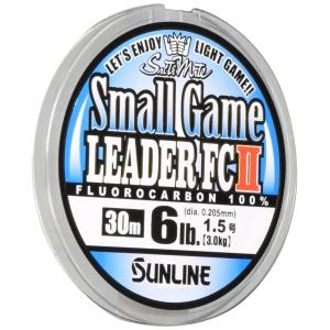 サンライン(SUNLINE) リーダー ソルティメイト スモールゲームリーターFC II フロロカーボン 30m 1.5号 6lb ナチュラルクリア