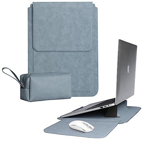 TOWOOZ 3in1 ノートパソコンスリーブ pcスタンドとマウスパッド付き MacBook Ai...