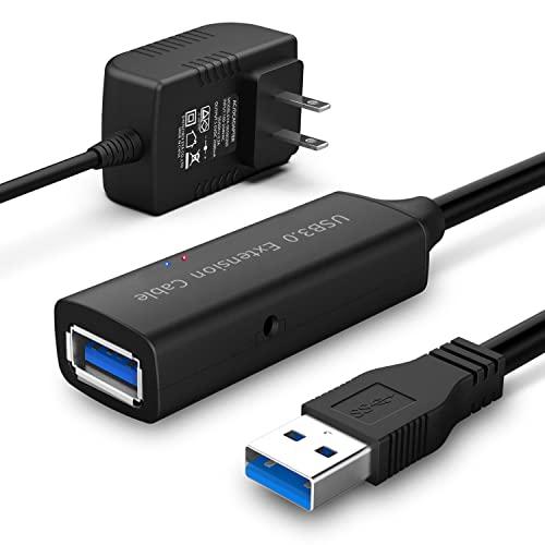 ROSONWAY USB 延長 15M USB3.0 延長ケーブル 2個信号強化チップ内蔵 5V/2...