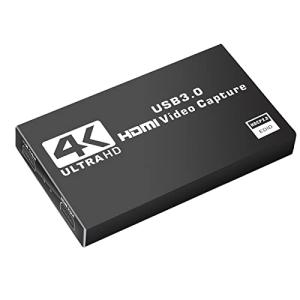 C.AMOUR 4K HDMI パススルー キャプチャーボード Switch対応 1080P 60FPS USB3.0 ビデオゲーム ゲーム実況 ビデオ録画 ライブ配信 生放送用 画面共有 PS4 PS5 Xb