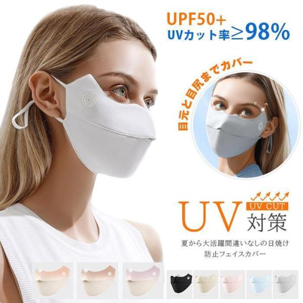 UV フェイスカバー クールコアマスク 冷感 スポーツマスク 夏用マスク ウォーターマスク 涼感マス...