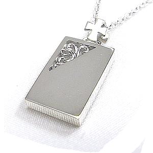 シルバー925 Silver ドッグタグIDプレート　ネックレス シルバー925 IDプレート/ペンダント/ネックレス/ドッグタグ/迷子札