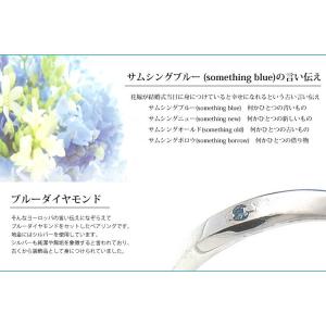 刻印対応 ブルーダイヤモンドメモリアルジュエリ...の詳細画像2