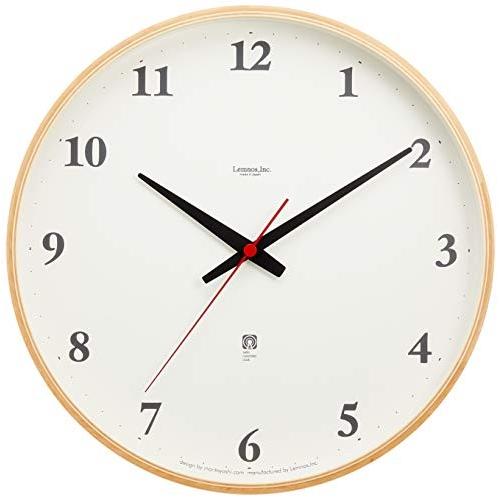 Lemnos Plywood clock 電波時計 ナチュラル LC05-01W NT