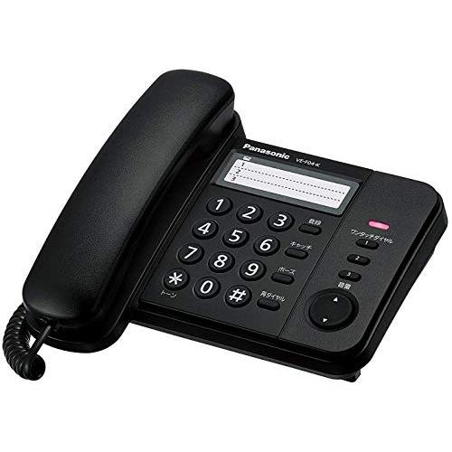 パナソニック 電話機 親機のみ ブラック VE-F04-K