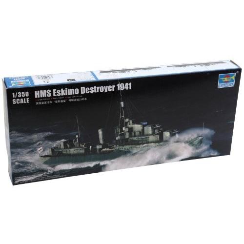 トランペッター 1/350 イギリス海軍 駆逐艦 HMS エスキモー 1941 プラモデ