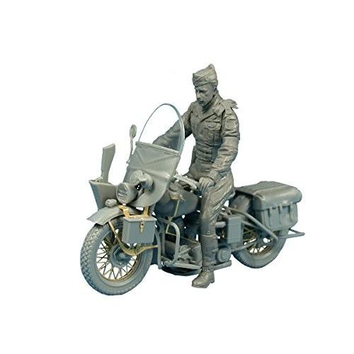 ミニアート 1/35 アメリカ陸軍憲兵 バイク付 プラモデル