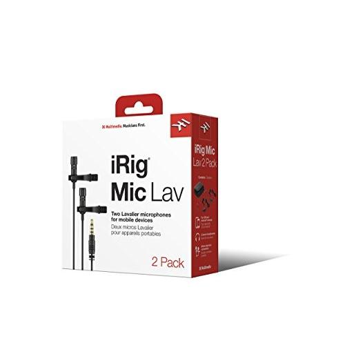 IK Multimedia iRig Mic Lav 2Pack 高音質ラベリアマイク (ピンマイク...