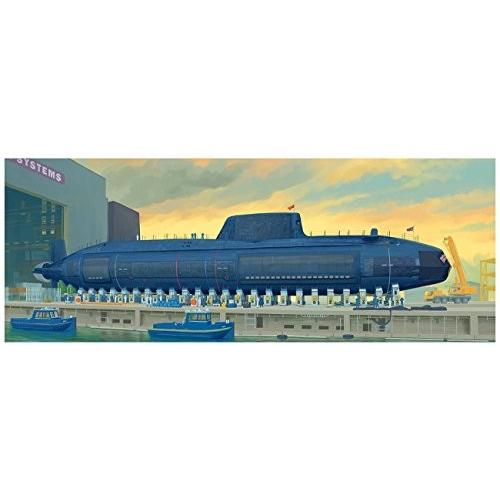 トランペッター 1/144 イギリス海軍 原子力潜水艦 HMS アスチュート プラモ
