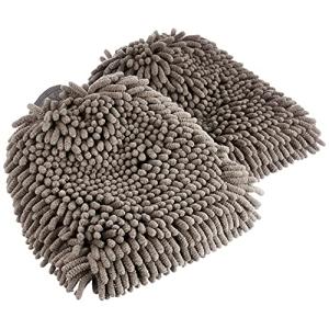 Amazonベーシック 洗車用マイクロファイバーグローブ デラックス 2点セット