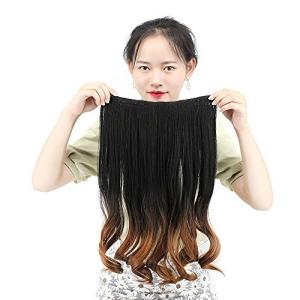 SUER 襟足ウィッグ エクステ 部分ウィッグ グラデーション ワンタッチ テント レディースウィッグ ハーフウィッグ ウィッグ ロング 耐熱 つけ毛