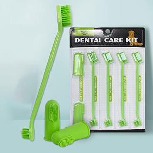 HAOYINEW 犬 歯ブラシ 犬口ケア 歯ブラシ 犬 はぶらし ペット用歯ブラシ 犬 猫 歯磨き 歯垢 汚れ プラーク デンタルケア 歯科衛生用ブラ