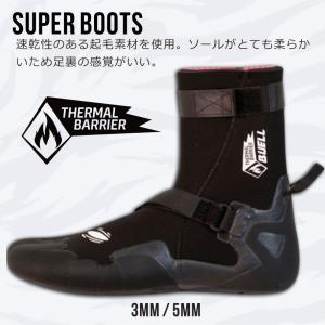 軽量 速乾性サーフブーツ Blacco 3mm EX BOOTS ANα 冬用サーフブーツ