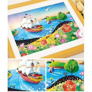 絵画 海 インテリア 海 朝日 (輝きの朝/M...の詳細画像1