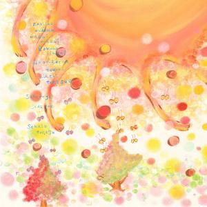 絵画 癒し インテリア 太陽 (丸い心/Mサイ...の詳細画像1