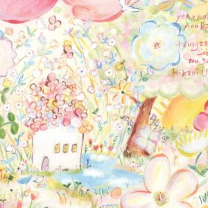 絵画 花 庭園 インテリア 絵 (つなぐ/額入...の詳細画像2