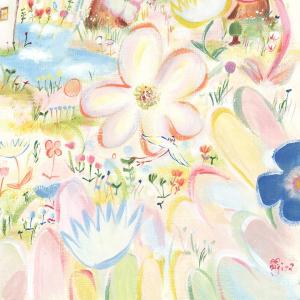 絵画 花 庭園 インテリア 絵 (つなぐ/額入...の詳細画像4