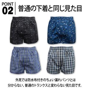 日本製防水布使用 ちょい漏れ トランクス 吸水...の詳細画像2