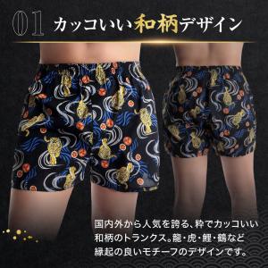 和柄 トランクス メンズ 下着 2枚 セット ...の詳細画像1