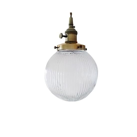 ガラスシェードライト（ボール）　ガラス　シェード　レトロ　アンティーク