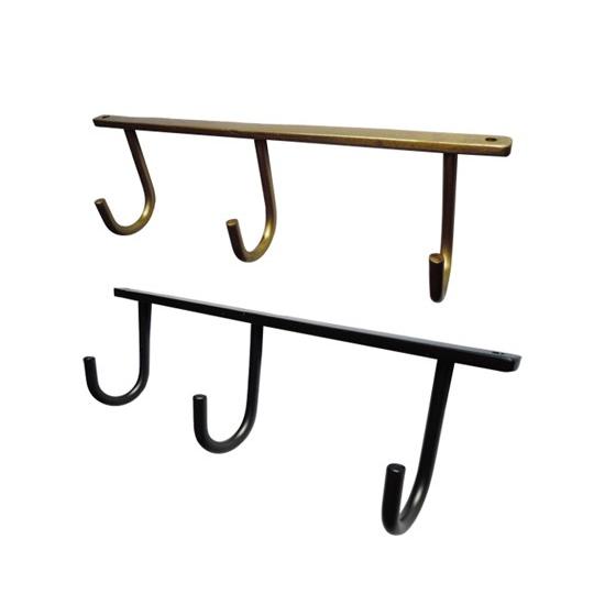 アイアンハンギングフック（3連） インダストリアル 無骨