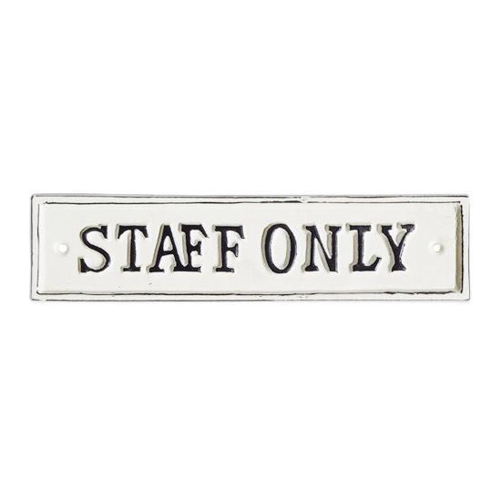 アイアンサインプレート（STAFF ONLY） インダストリアル 室内 表示