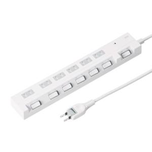 1m 6個口 サンワサプライ 2P TAP-S18-1