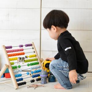 子ども用 カットソー OMNES キッズ ジャガードストレッチ長袖Tシャツ