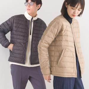 OMNES ユニセックス 高密度ナイロンインナーダウンノーカラージャケット