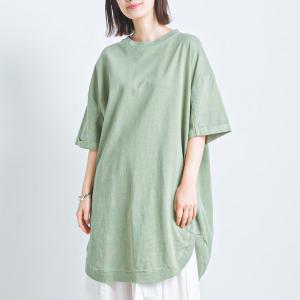 OMNES 天竺ピグメントバイオ コクーンチュニック  レディース