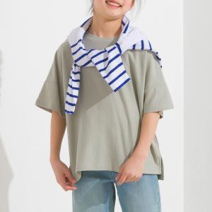 OMNES キッズ 梨地ビックボックス半袖Tシャツ KIDS 子供服 子ども服 カットソー ボックスTシャツ 100cm 110cm 120cm 130cm 140cm｜haptic