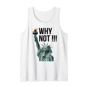Why Not Funny Cool Statue Of Liberty Sphinx Illust...