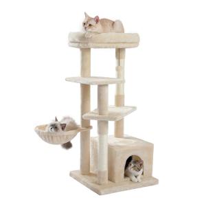 PAWZ Road キャットタワー 据え置き スリム 大型猫 省スペース コンパクト 爪とぎ おしゃれ 猫タワー おもちゃ ハウス 遊び場