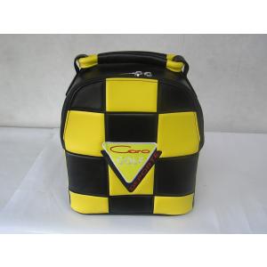 CARO(キャロ)キャディバッグ ニュースタッフ ゴールデン チェッカー白