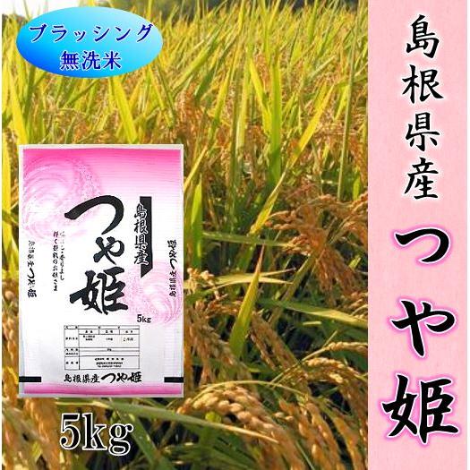 令和5年産　無洗米お米5kg 島根県産　つや姫　 １等米