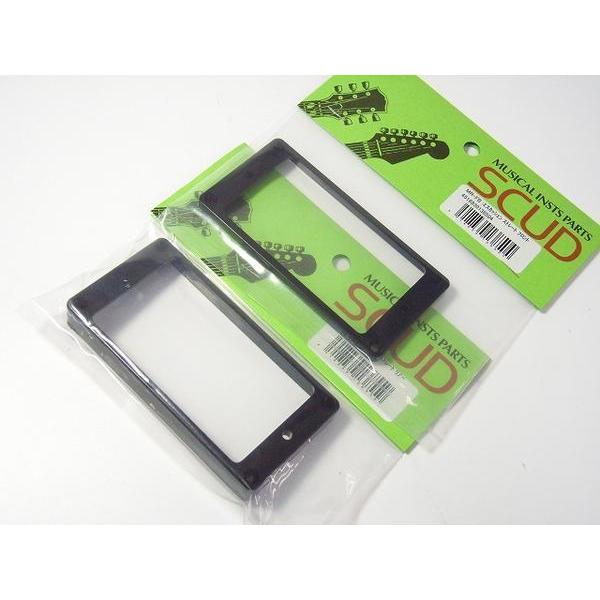 【新品】SCUD・MR-FB/RB・2個組エスカッション（ストレート）ブラック・黒・フロント&amp;リア・...