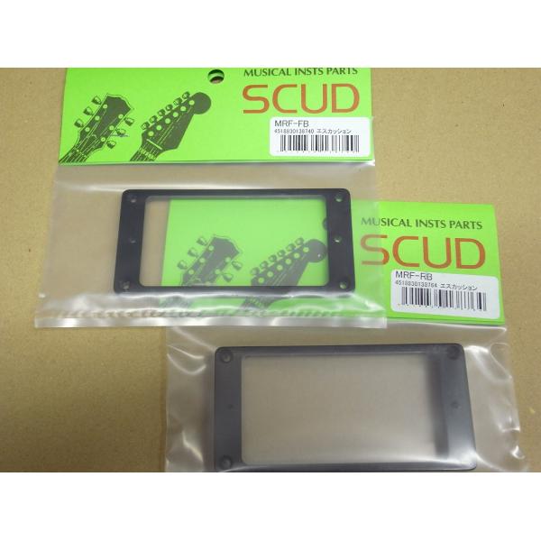 【新品】SCUD・MRF-FB/RB・2個組エスカッション（フラット）ブラック・黒・フロント&amp;リアセ...
