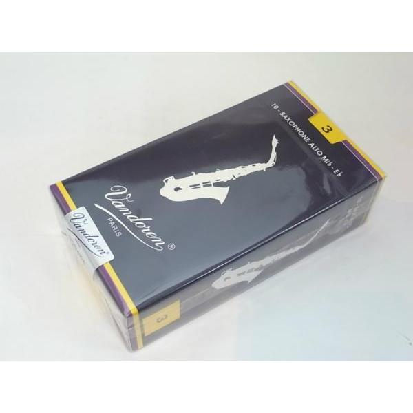 【正規品・新品】バンドレン・リード・アルトサックス用・青箱・サイズ3・トラデショナル