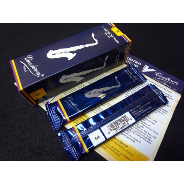 ◎【バラ売り・2枚・新品】バンドレンリード・テナーサックス用・青箱・サイズ3・トラデショナル・吹奏楽...