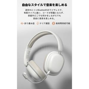 ワイヤレスヘッドホン イヤホン ヘッドセット ...の詳細画像5