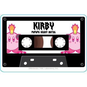 星のカービィ　KIRBY'S PUPUPU MARKET　オリジナル　ダイカットステッカー　カービィのプププメタルカセットテープ｜harajuku-kiddyland