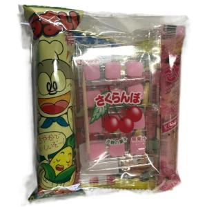 110円 駄菓子 詰め合わせ さくらんぼ餅入りセット お菓子4品入り 景品 子供 イベント用