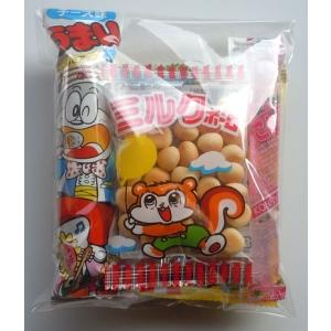 100円 駄菓子 詰め合わせ ミルクボーロ入りセット お菓子４品入り 小分け 個包装 子供 景品 イベント 安価