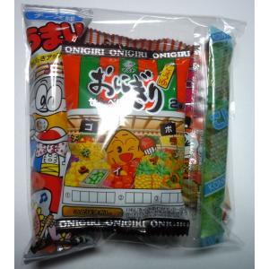 100円 駄菓子 詰め合わせ おにぎりせんべい入りセット  お菓子４品入り 子供 景品 イベント 安価｜harasho