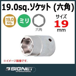 シグネット SIGNET 3/4DR ソケット 六角 19mm 14351｜haratool