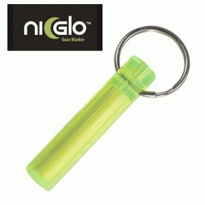 蓄光キーホルダー ナイグロー Ni-Glo アウトドアグッズ  イエロー