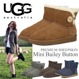 UGG アグ シープスキン ミニ ベイリー ボタン ショート ブーツ 3352 Mini Bailey Button 海外正規品 ムートン ブーツ レディース