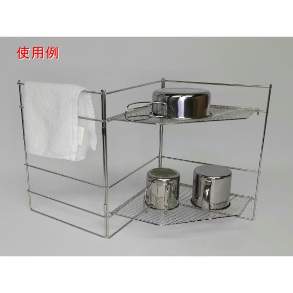 ステンレス製マルチスタンド アウトドアラック ハンガーラック グリルスタンド ラックテーブル  フィ...