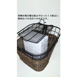 スクーター用バスケット(籐風樹脂編込み) ミニ...の詳細画像1